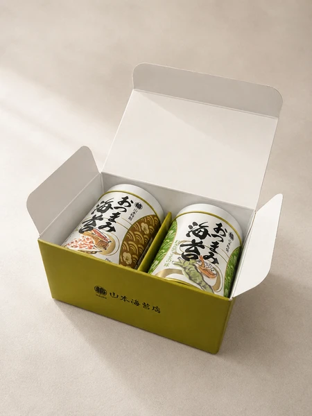おつまみ海苔2缶詰合せ　わさび/おかか